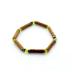 Bracelet de noisetier, quartz vert et hématite modèle 1 TOUR DE POIGNET : 15 cm