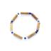 Bracelet de noisetier, lapis lazuli et cristal de roche modèle 11 TOUR DE POIGNET : 16 cm