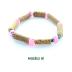 28 € les 4 bracelets en noisetier et perles de verre Taille 15 et 16 cm Bracelet 2 : Modèle 01