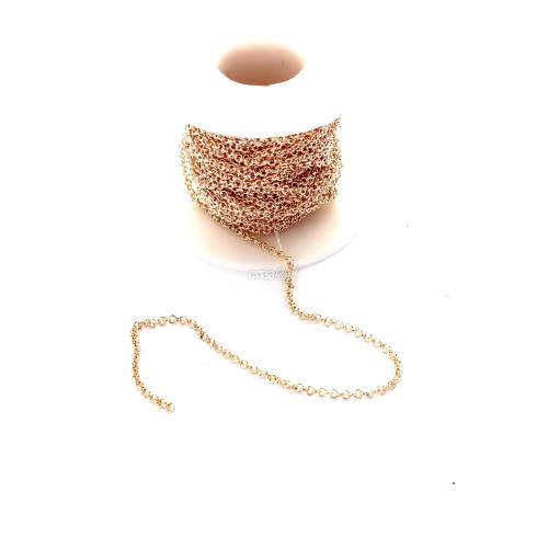 Chaîne belcher or rose pour la création de collier ou bracelet