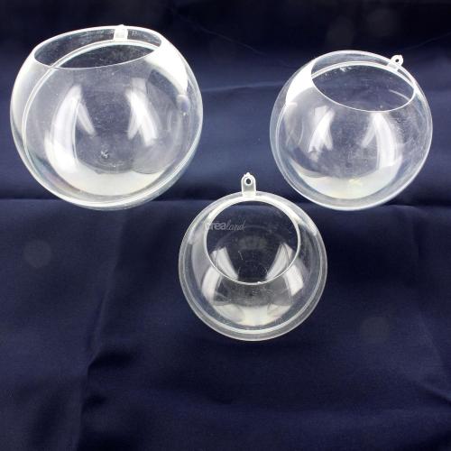 Boule en plastique transparent pour décoration de table