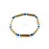 bracelet pur noisetier de 17cm et hématite bleue pour soulager les migraines