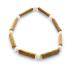 Bracelet de noisetier, fantaisie et perles roses blanches modèle/R-3 TOUR DE POIGNET : 17 cm