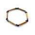 Bracelet de noisetier, fantaisie et perles de rocaille irisée modèle 1/I TOUR DE POIGNET : 14 cm