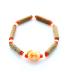 Bracelet de noisetier, fantaisie et perles de rocaille  Hello Kitty orange modèle A TOUR DE POIGNET : 15 cm
