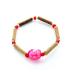 Bracelet de noisetier, fantaisie et perles de rocaille  Hello Kitty rouge  modèle A-Rge TOUR DE POIGNET : 15 cm