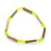 Bracelet de noisetier, fantaisie perles de rocaille vertes modèle 3/1 TOUR DE POIGNET : 18 cm