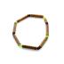 Bracelet de noisetier, fantaisie perles de rocaille vertes modèle 3/1 TOUR DE POIGNET : 14.5 cm