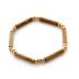 Bracelet de noisetier, fantaisie perles de rocaille dorées modèle 15/D TOUR DE POIGNET : 15 cm