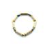 Bracelet de noisetier | hématite ovale noire et dorée | Modèle 4/D TOUR DE POIGNET : 15 cm