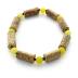 Bracelet de noisetier, jade coréen et perles de rocaille modèle 2/I TOUR DE POIGNET : 17 cm