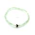 magnifique bracelet en jade vert clair, symbole de sérénité et de vitalité.