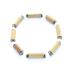 Bracelet de noisetier, corail blanc et hématite modèle 1 TOUR DE POIGNET : 17 cm