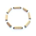Bracelet de noisetier, corail blanc et hématite modèle 1 TOUR DE POIGNET : 17 cm