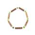 Bracelet de noisetier, jade africain et perles de rocaille verre modèle 1 TOUR DE POIGNET : 15 cm