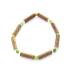 Bracelet de noisetier, jade africain et perles de rocaille verre modèle 1 TOUR DE POIGNET : 16 cm
