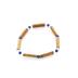 Bracelet de noisetier, lapis lazuli et cristal de roche modèle 11 TOUR DE POIGNET : 14 cm