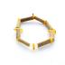 Bracelet de noisetier, ambre et cristal de roche modèle 1 TOUR DE POIGNET : 15 cm