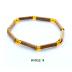 28 € les 4 bracelets en noisetier et perles de verre Taille 15 et 16 cm Bracelet 1 : Modèle 19